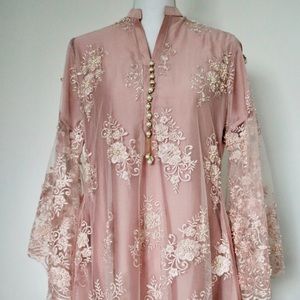 2-piece embroidered pink pakistani suit